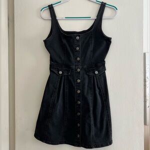 Forever 21 Black Denim Dress